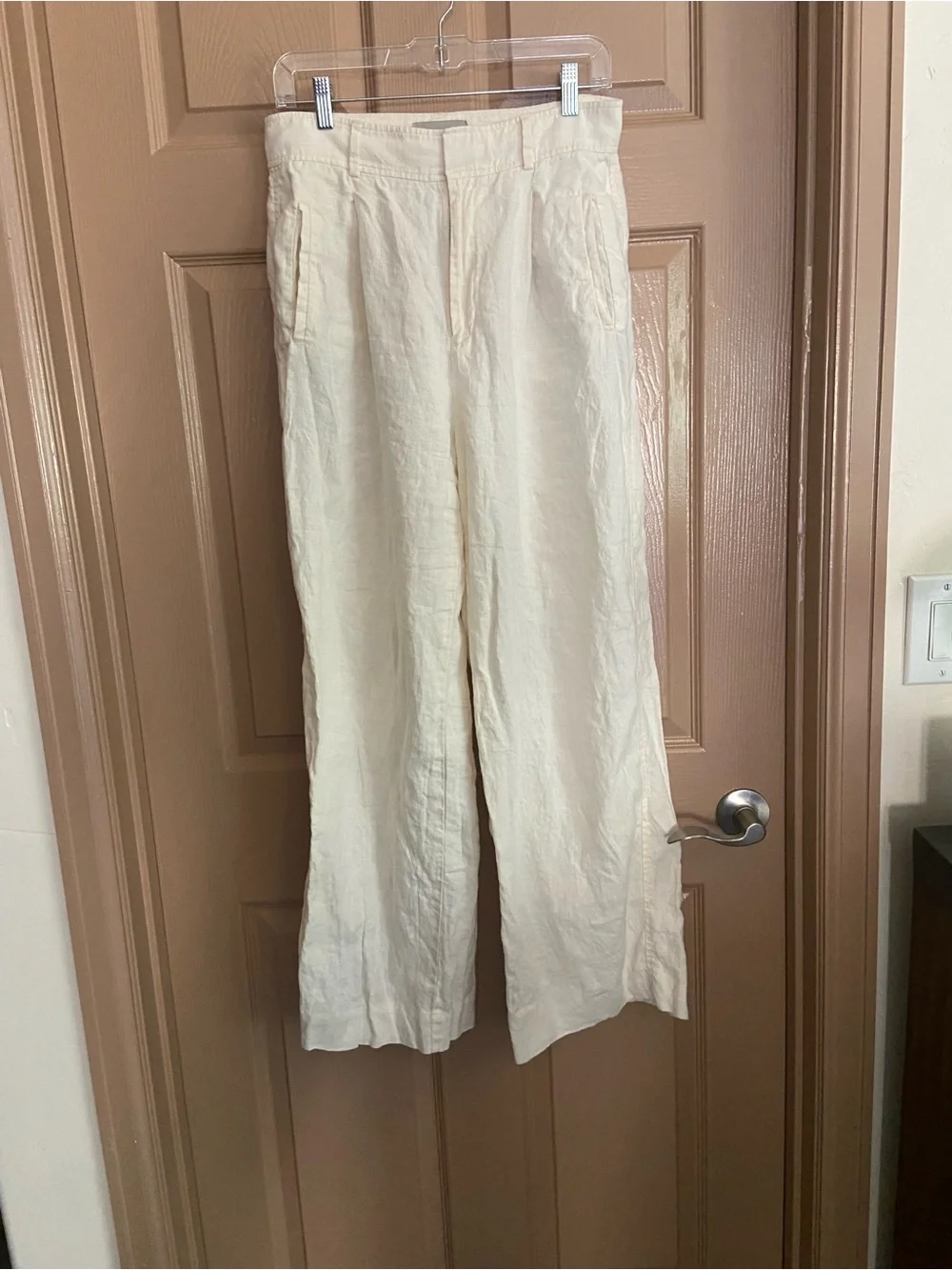 Everlane Cream Linen Pants